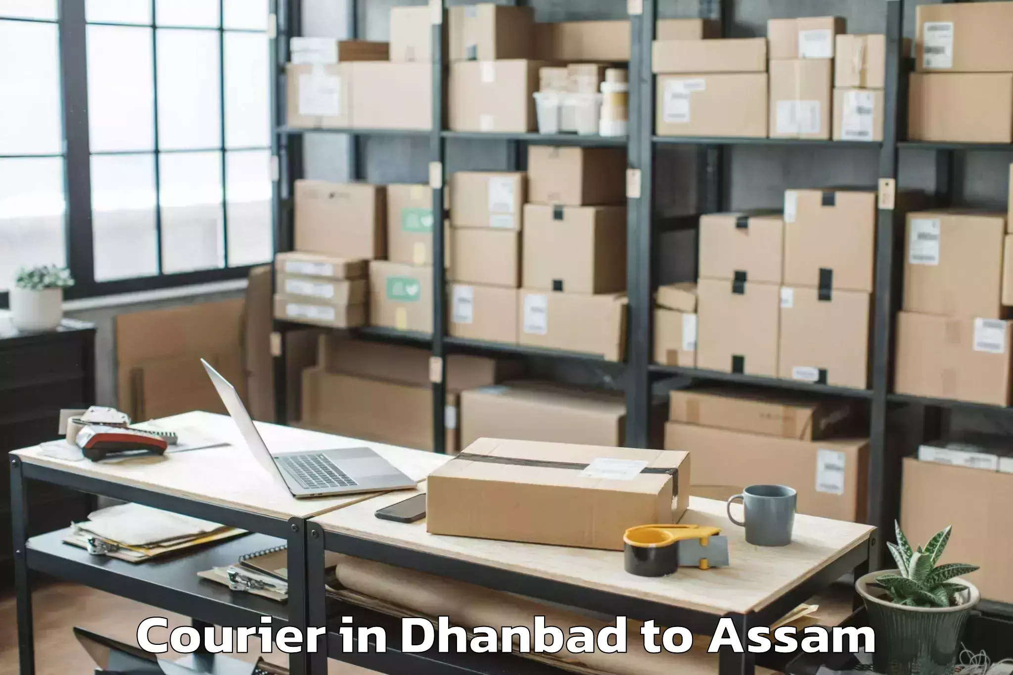 Quality Dhanbad to Mikirbheta Courier